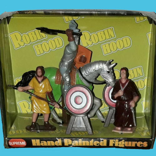 Boîte Robin Hood (2 personnages Robin Hood + 1 chevalier monté).